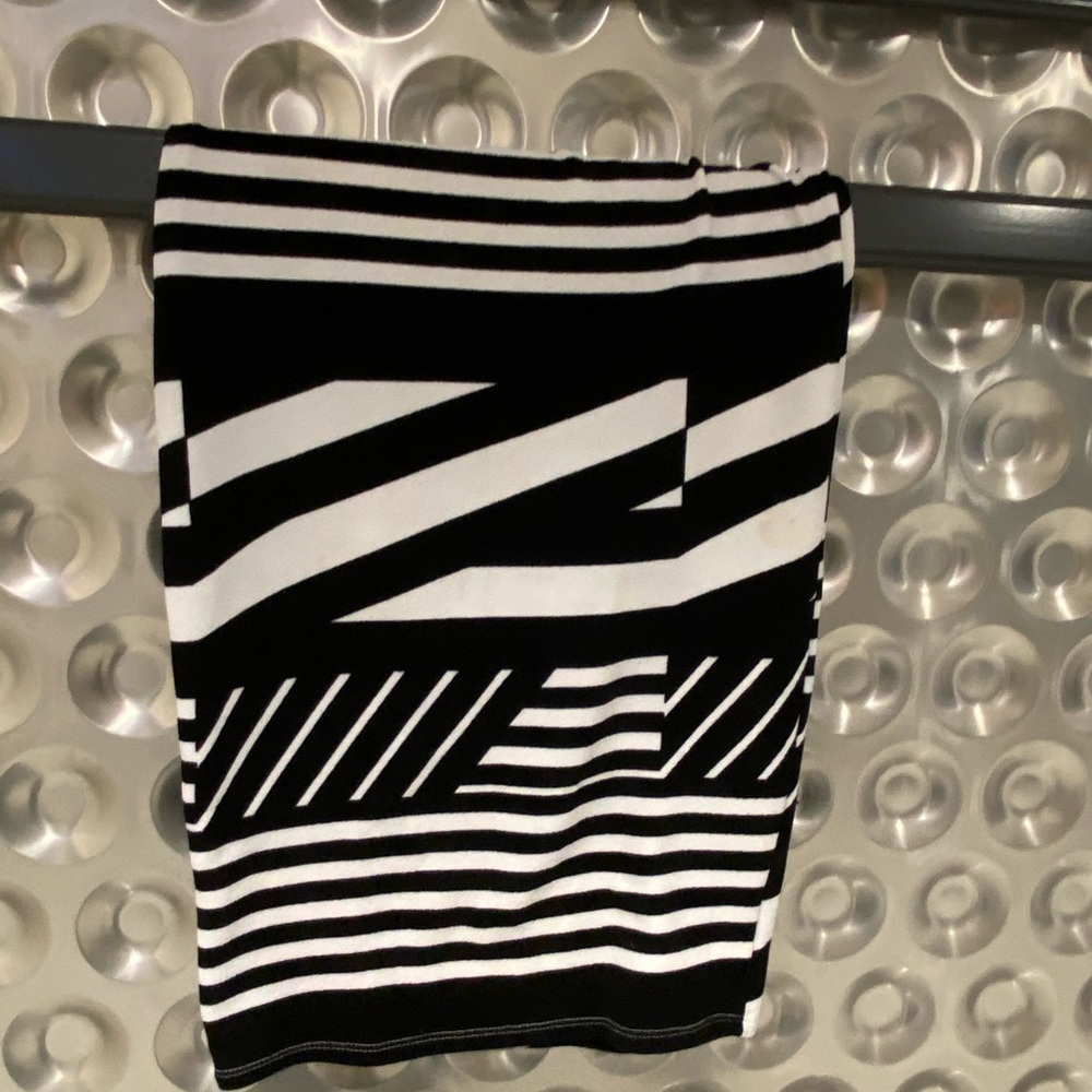 Black and white long skirt